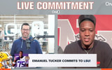 Watch the moment 4-star OT Emanuel Tucker picked LSU over Ole Miss
